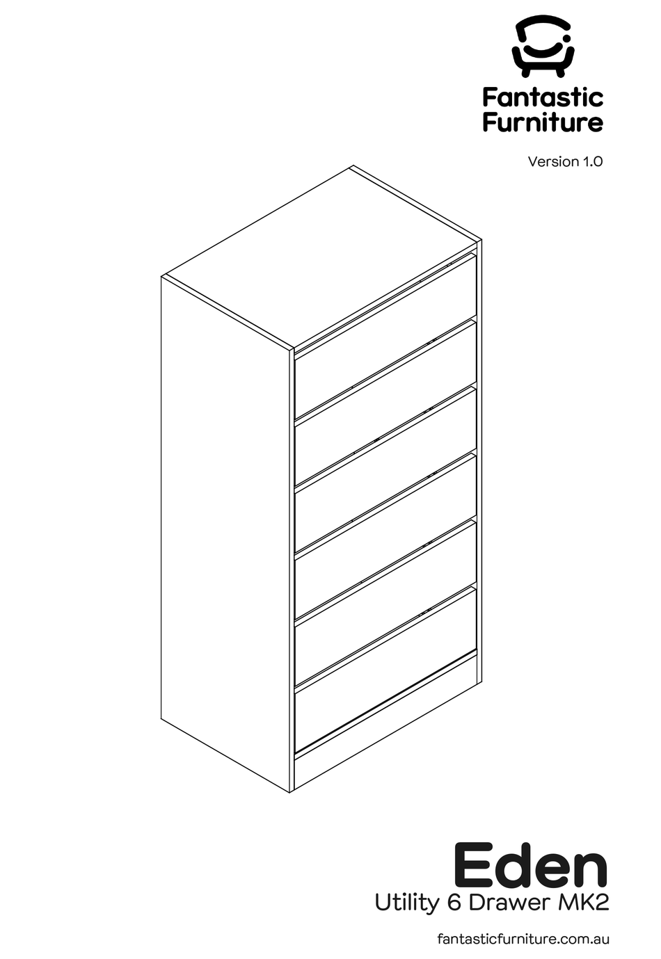 FANTASTIC FURNITURE EDEN UTILITY 6 DRAWER MK2 MANUAL Pdf Download