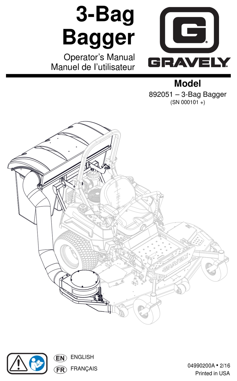 GRAVELY 892051 OPERATOR'S MANUAL Pdf Download | ManualsLib