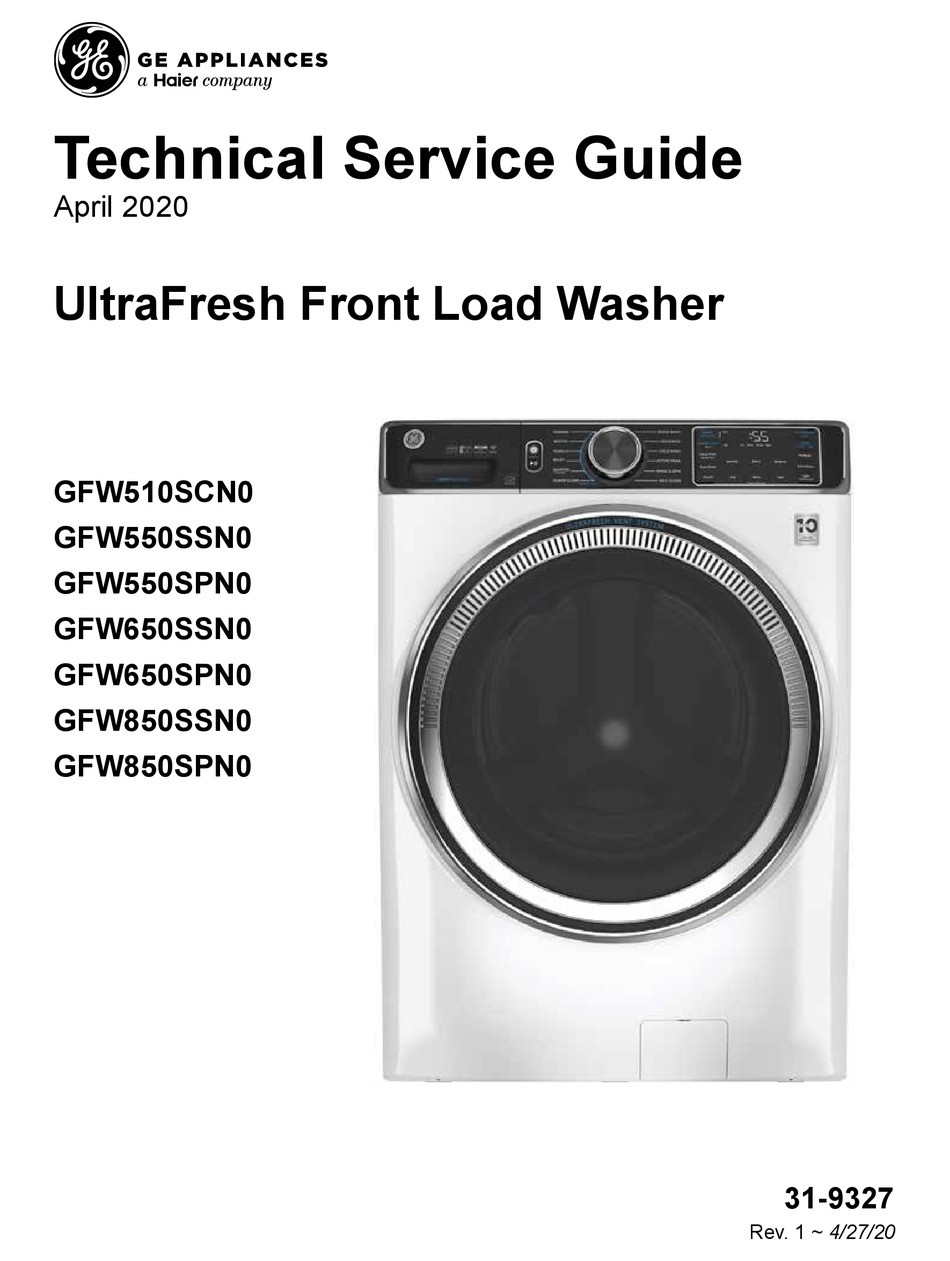 HAIER GE GFW510SCN0 TECHNICAL SERVICE MANUAL Pdf Download ManualsLib