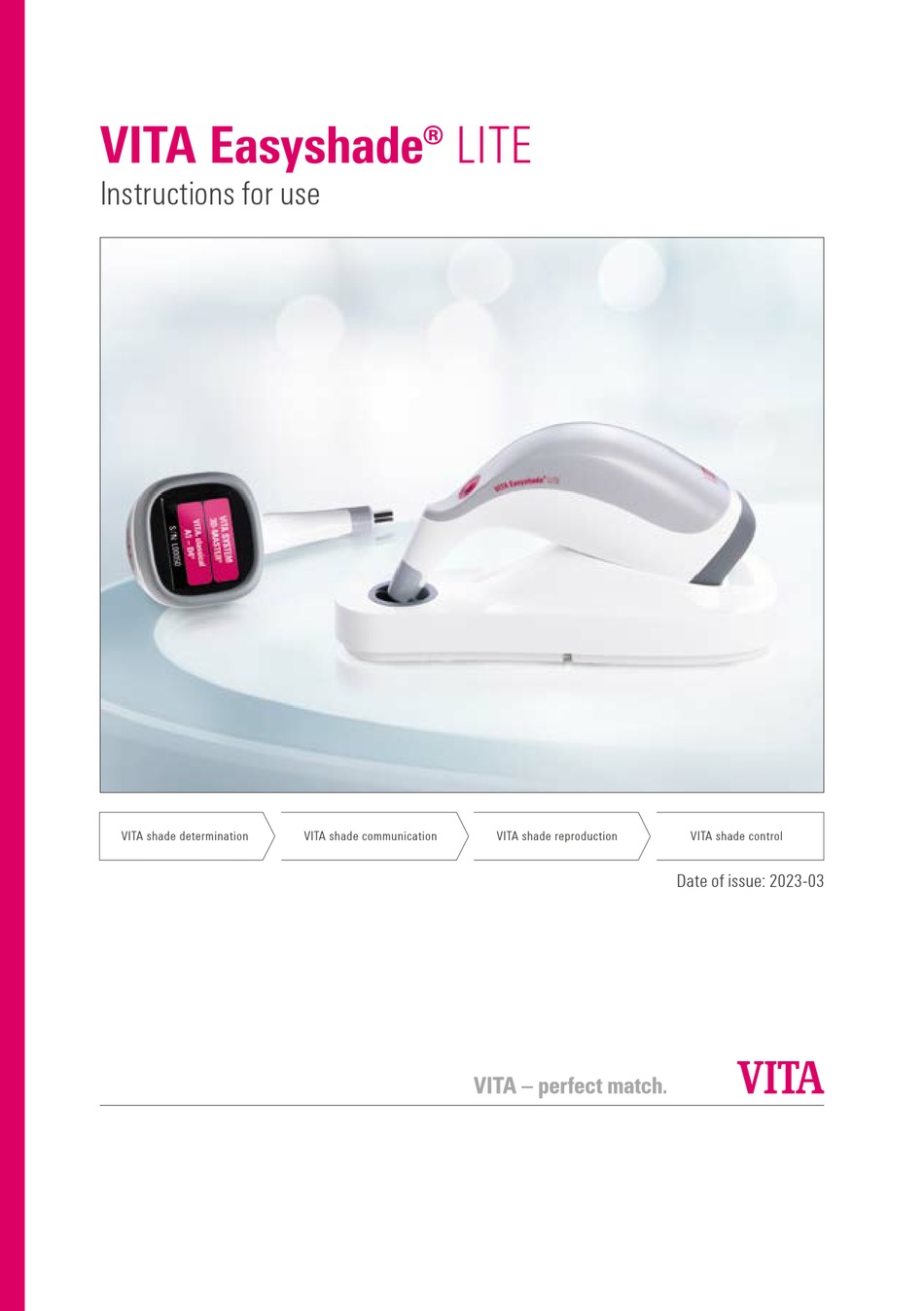VITA EASYSHADE LITE INSTRUCTIONS FOR USE MANUAL Pdf Download | ManualsLib