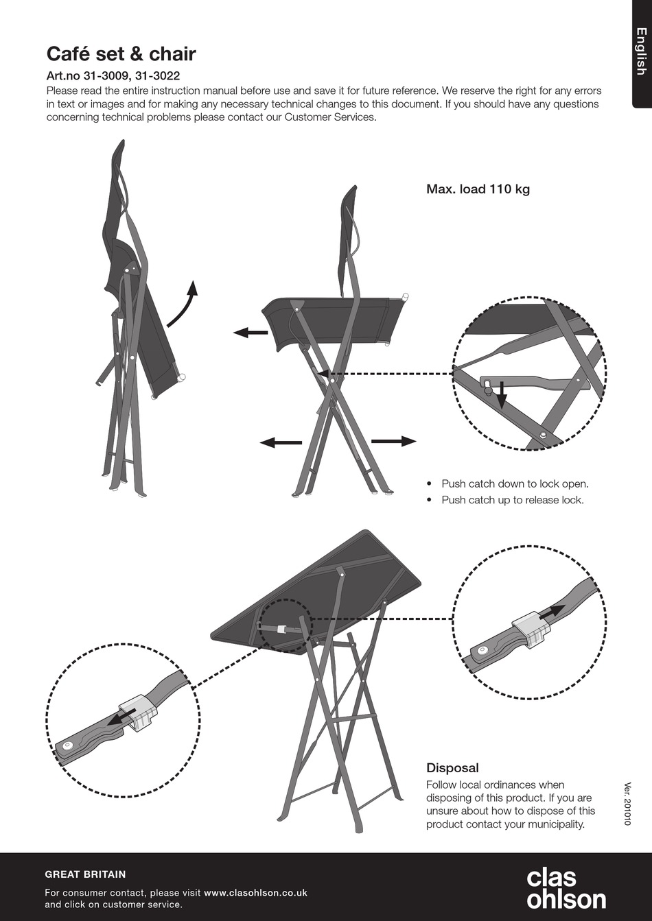 CLAS OHLSON 313009 ASSEMBLY INSTRUCTIONS Pdf Download ManualsLib