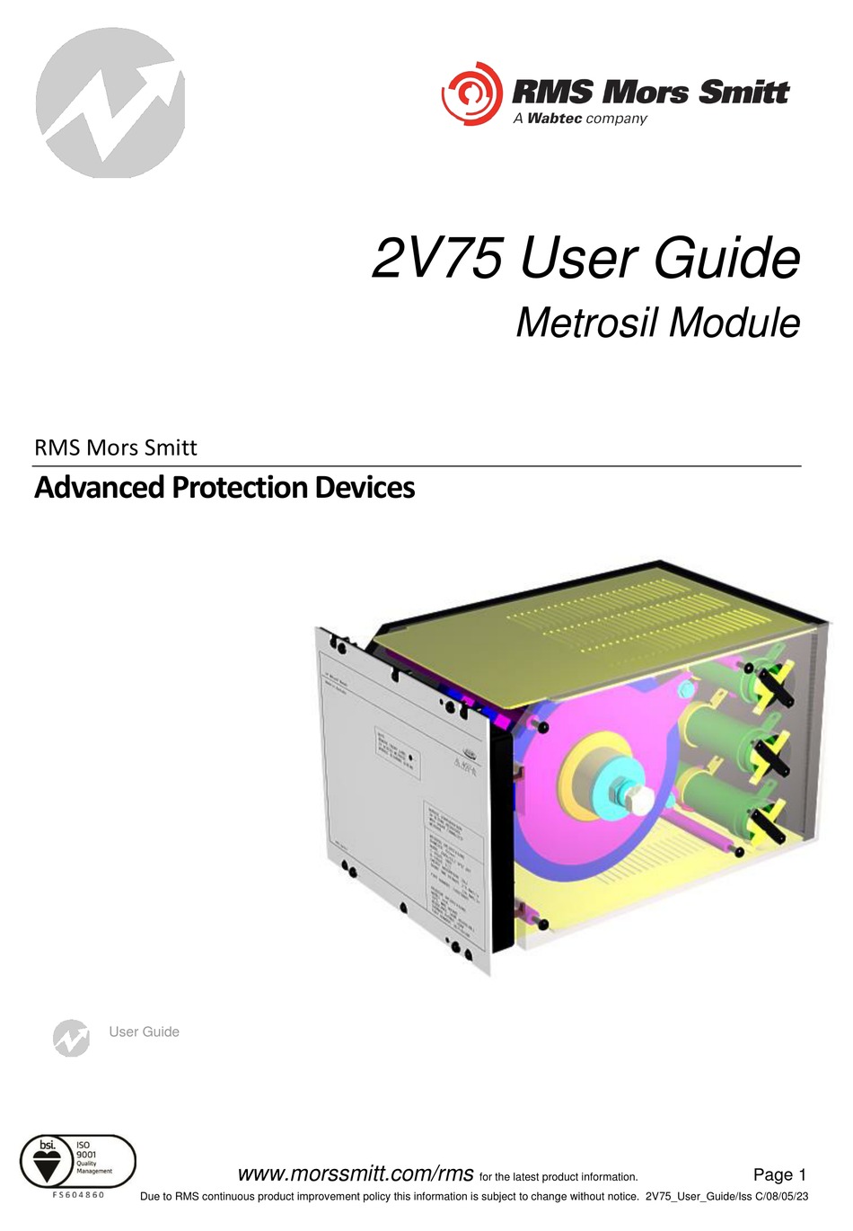 WEBTEC RMS MORS SMITT 2V75 USER MANUAL Pdf Download | ManualsLib