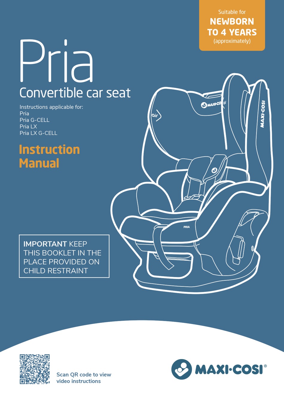 maxi cosi pria 3 in 1 rear facing installation