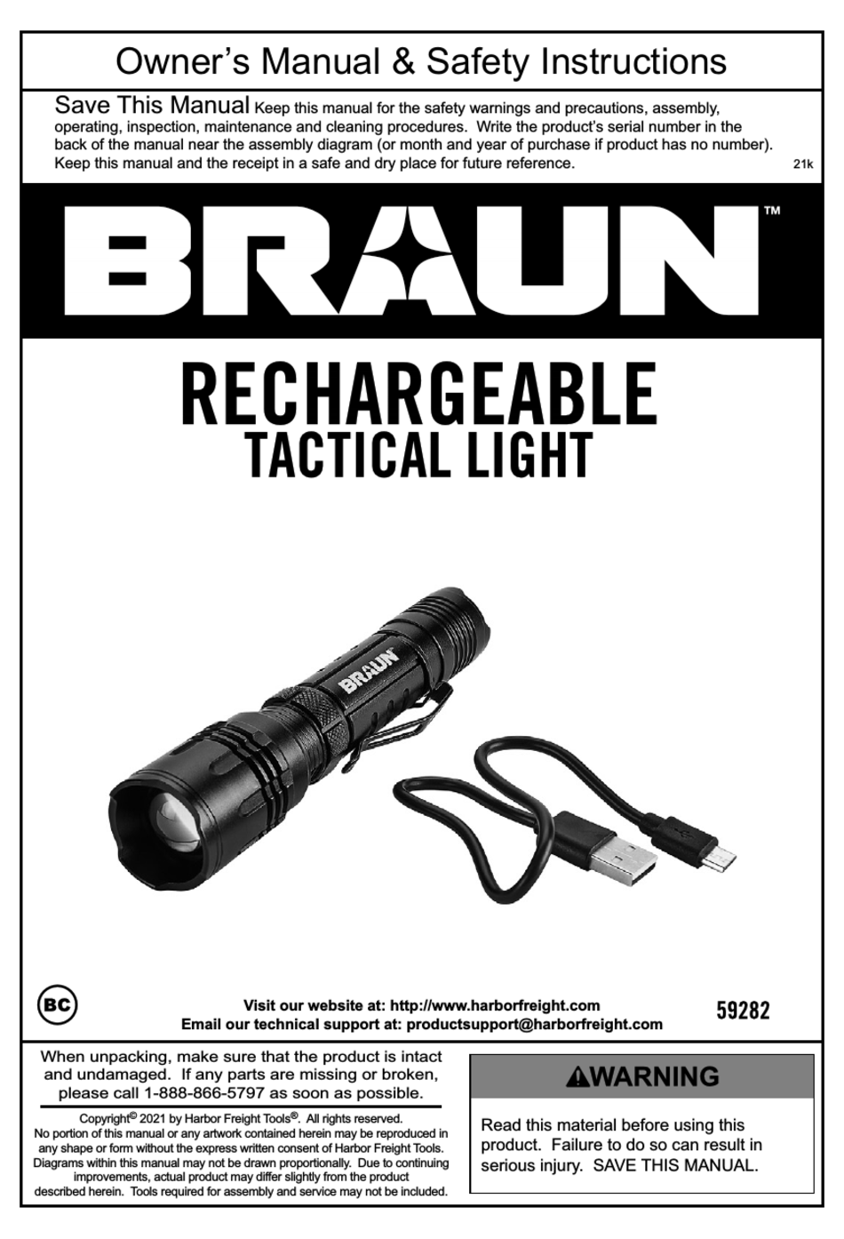 BRAUN 59282 OWNER'S MANUAL & SAFETY INSTRUCTIONS Pdf Download ManualsLib