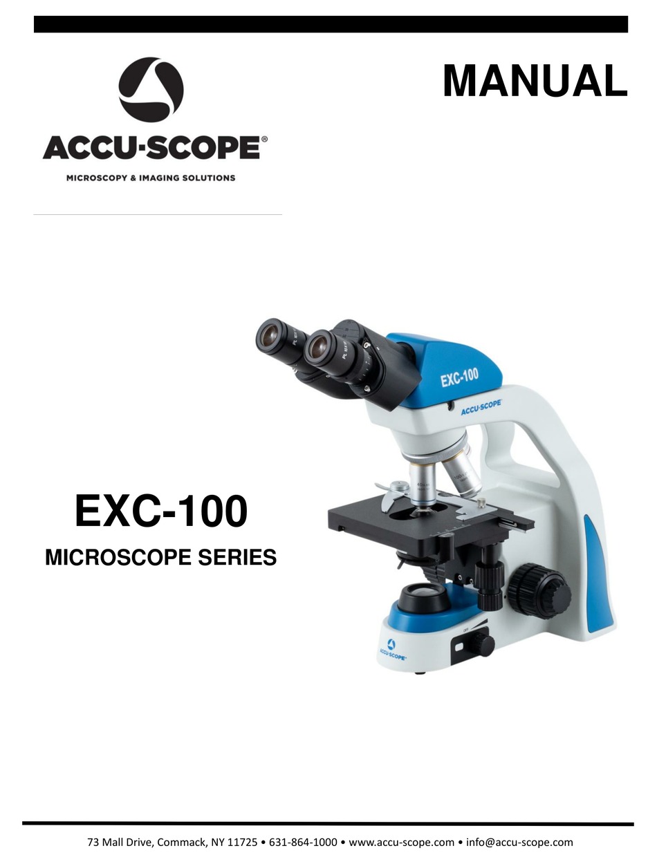 ACCU-SCOPE EXC-100 SERIES MANUAL Pdf Download | ManualsLib