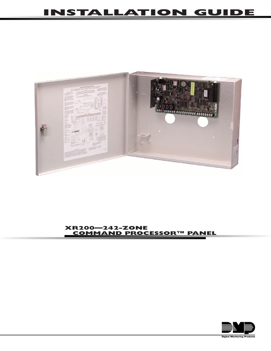 DMP ELECTRONICS COMMAND PROCESSOR XR200 INSTALLATION MANUAL Pdf