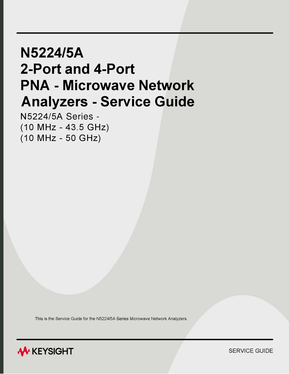 KEYSIGHT TECHNOLOGIES N5224/5A SERVICE MANUAL Pdf Download ManualsLib