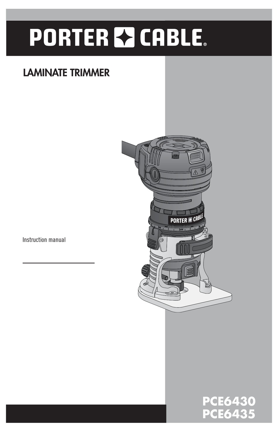PORTERCABLE PCE6430 INSTRUCTION MANUAL Pdf Download ManualsLib