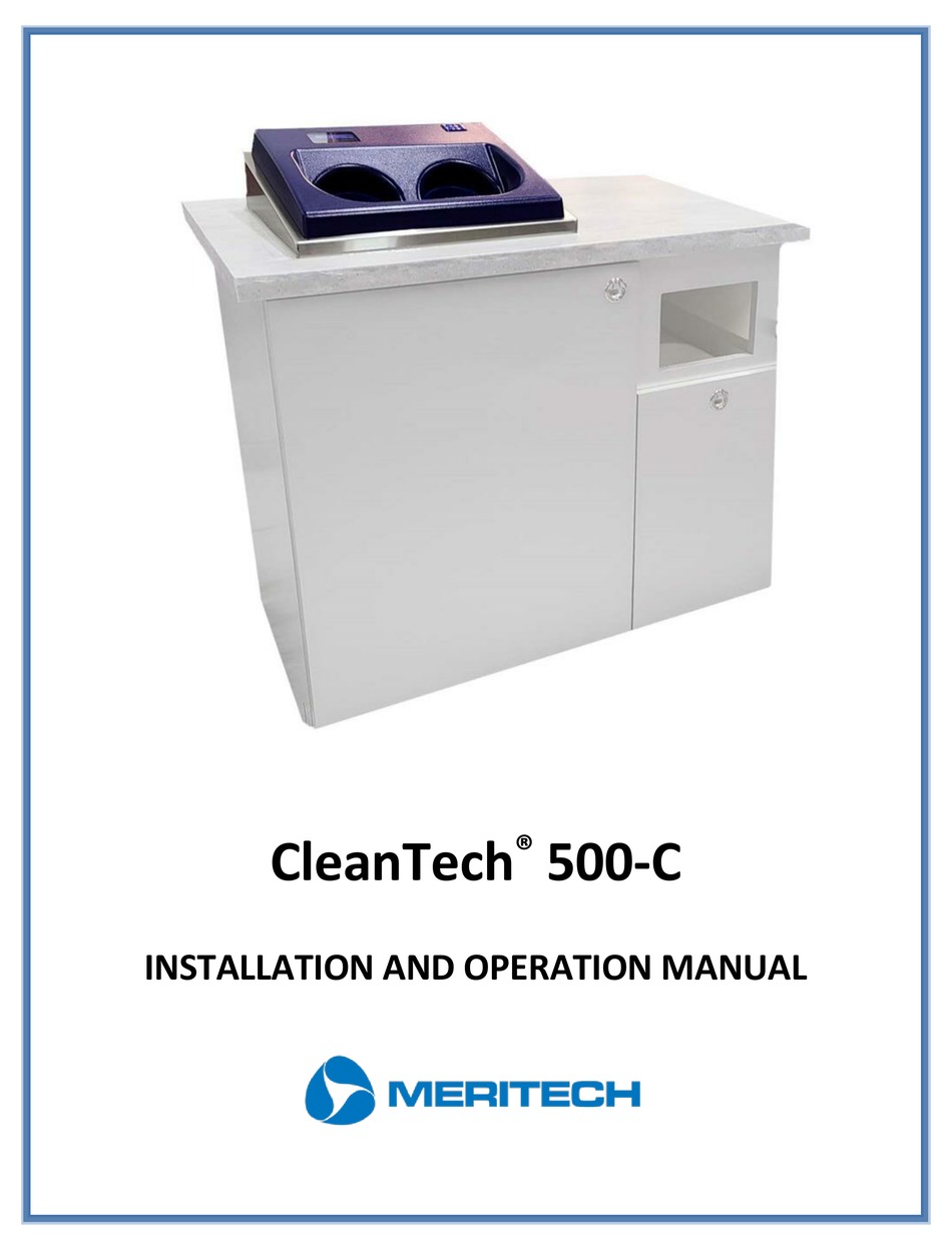 MERITECH CLEANTECH 500C INSTALLATION AND OPERATION MANUAL Pdf Download