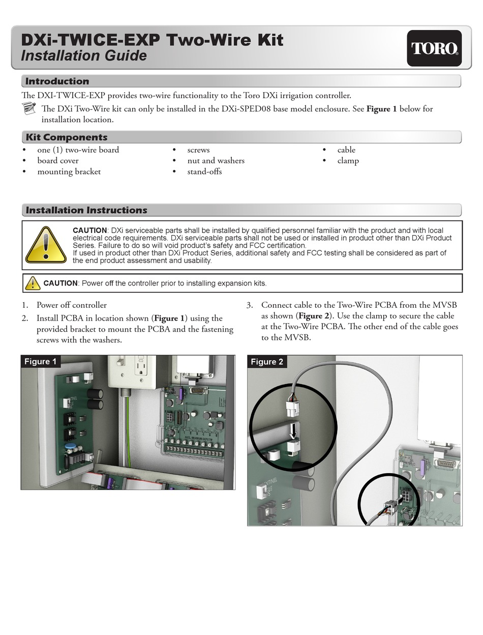 TORO DXITWICEEXP INSTALLATION MANUAL Pdf Download ManualsLib