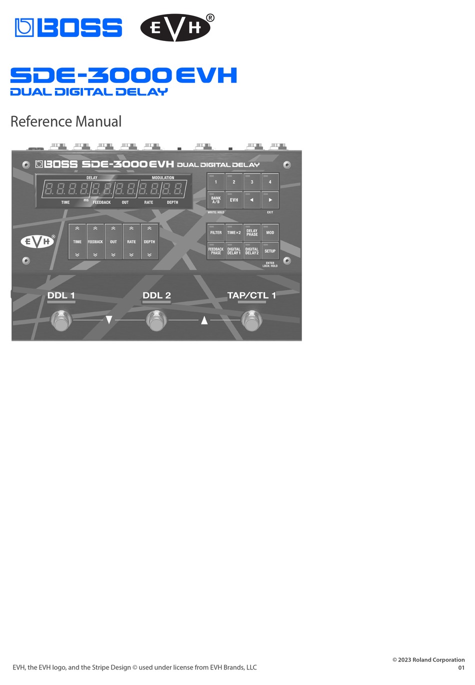 BOSS SDE3000EVH REFERENCE MANUAL Pdf Download ManualsLib