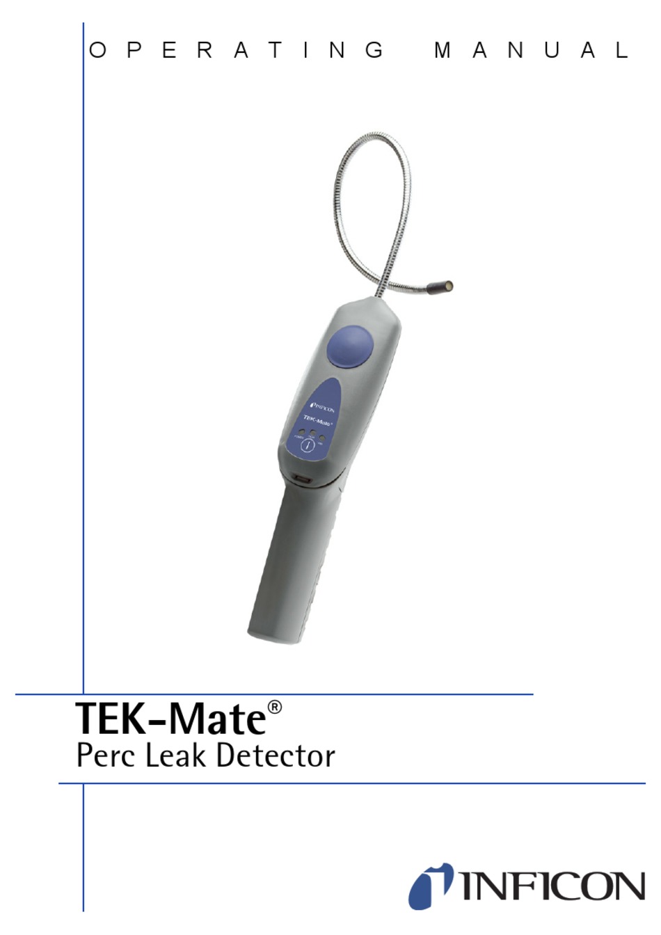 INFICON TEKMATE OPERATING MANUAL Pdf Download ManualsLib