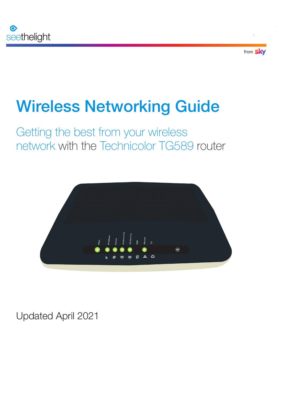 TECHNICOLOR TG589 WIRELESS NETWORKING MANUAL Pdf Download ManualsLib