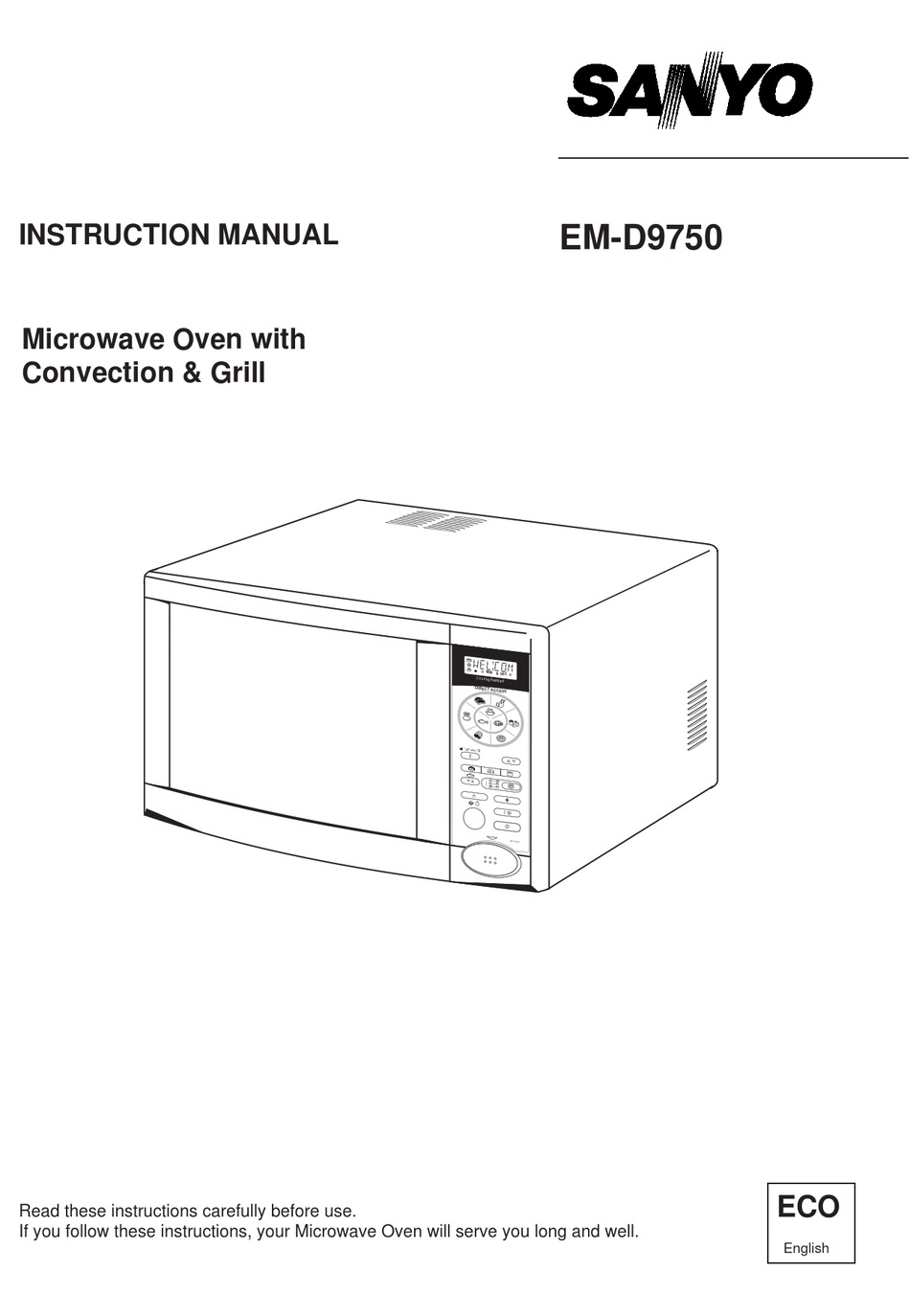 SANYO EM-D9750 INSTRUCTION MANUAL Pdf Download | ManualsLib