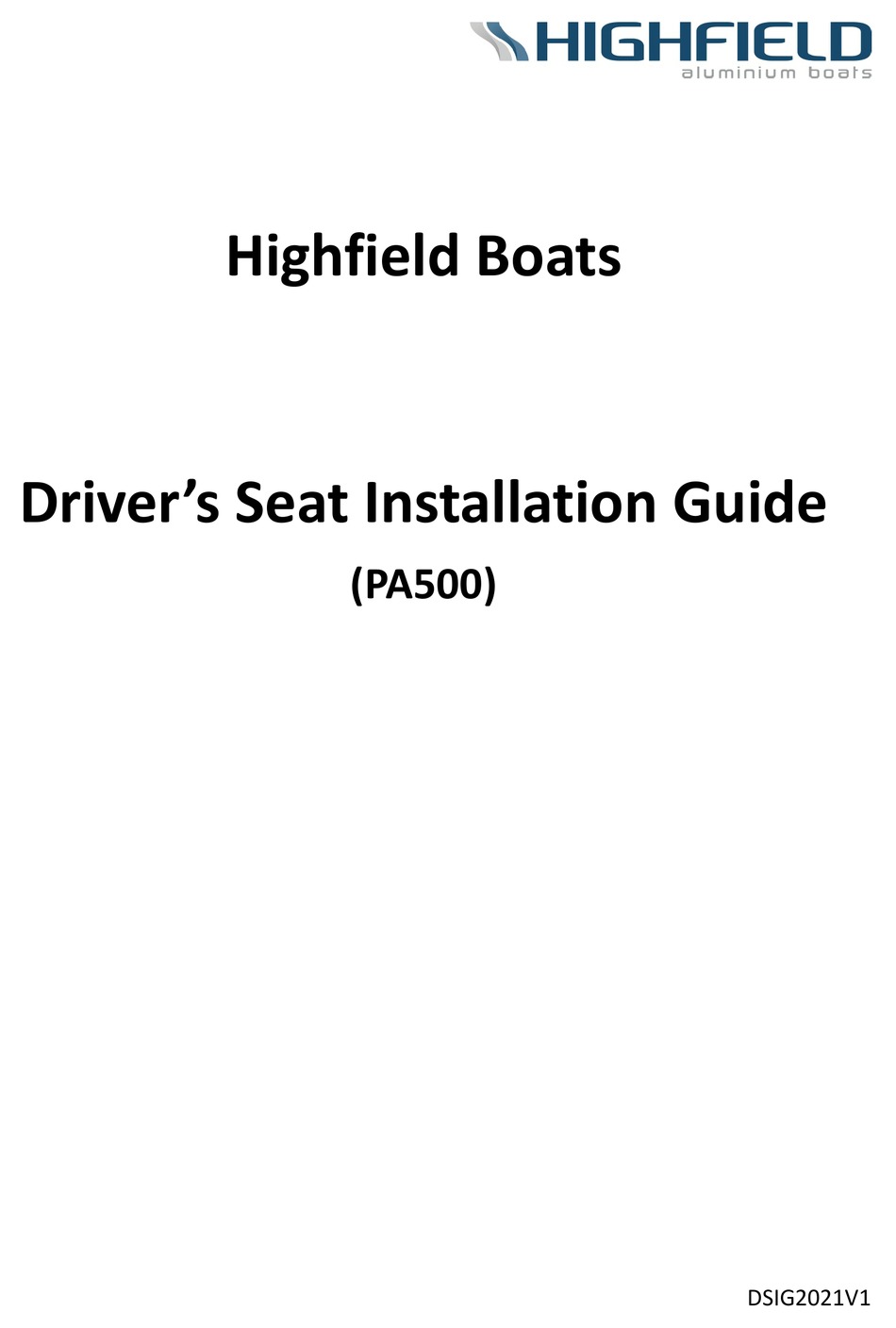 HIGHFIELD PA500 INSTALLATION MANUAL Pdf Download ManualsLib