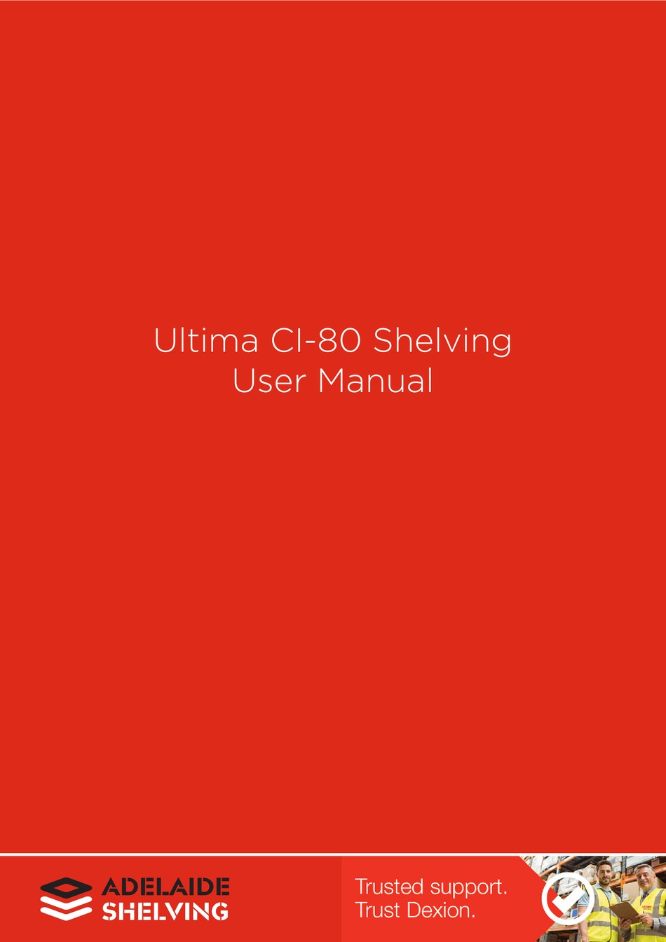 DEXION ULTIMA CI80 USER MANUAL LINES Pdf Download ManualsLib