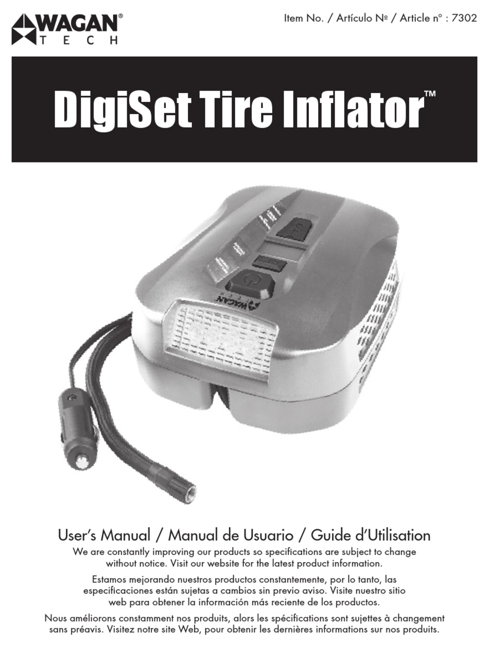 WAGAN DIGISET TIRE INFLATOR USER MANUAL Pdf Download ManualsLib