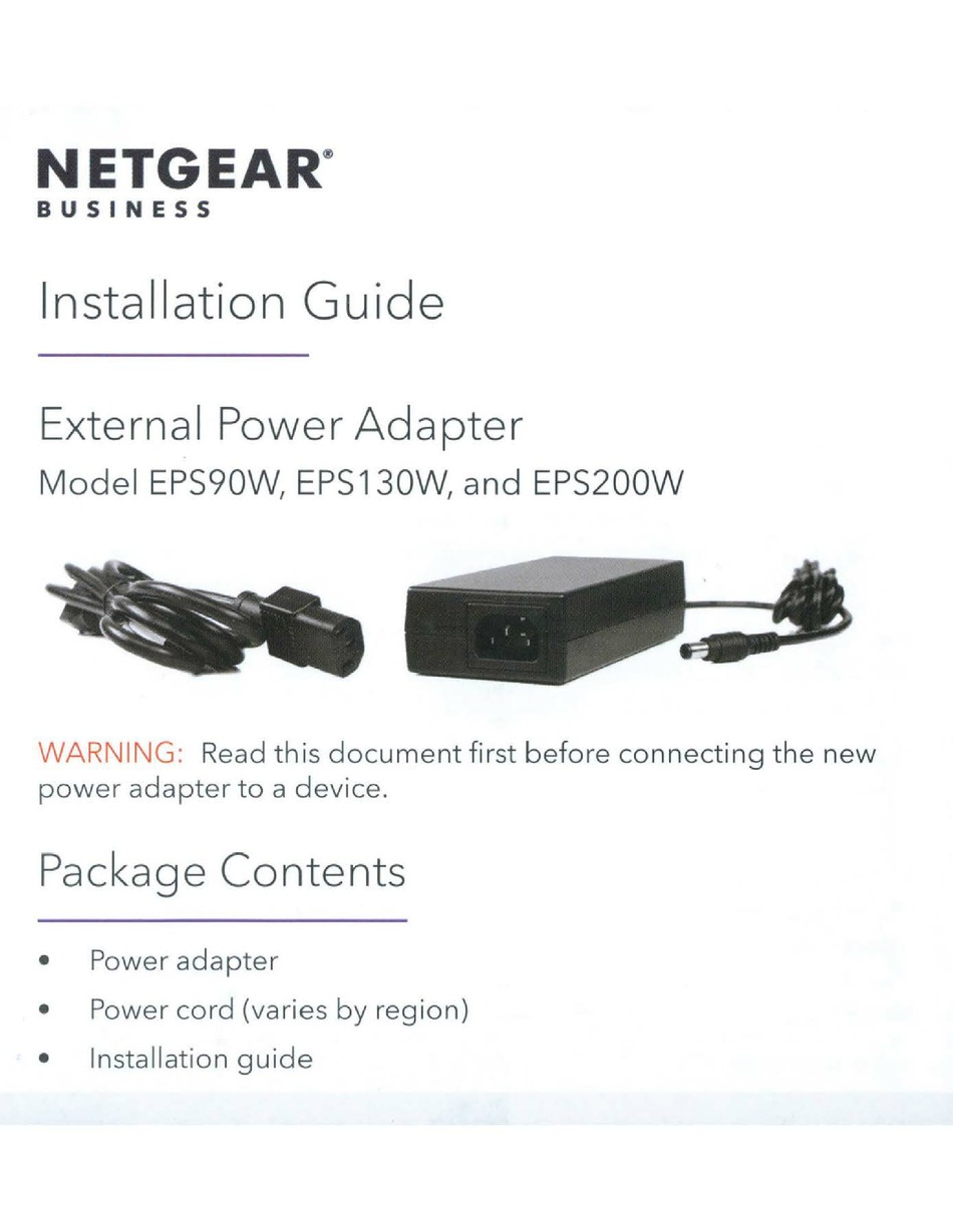 Netgear Eps W Installation Manual Pdf Download Manualslib