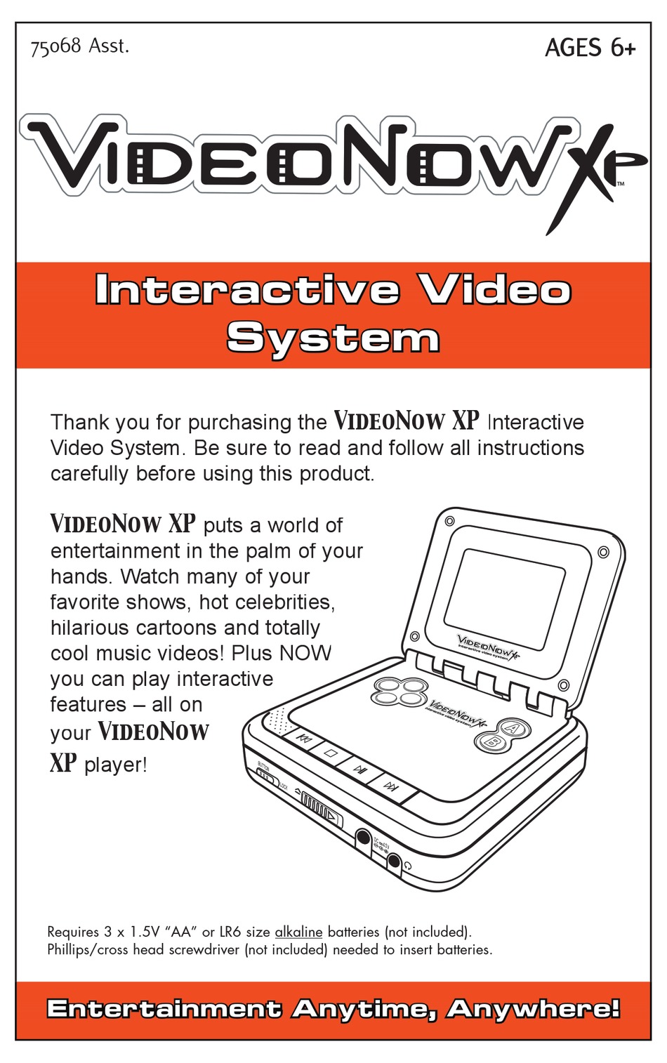 HASBRO TIGER ELECTRONICS VIDEONOW XP MANUAL Pdf Download ManualsLib