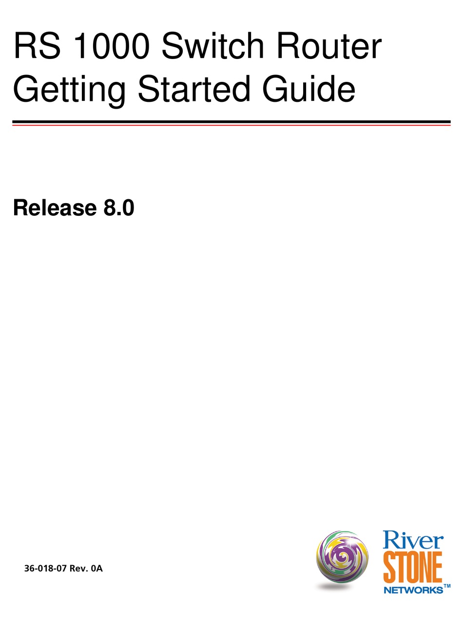 RIVERSTONE NETWORKS RS 1000 GETTING STARTED MANUAL Pdf Download