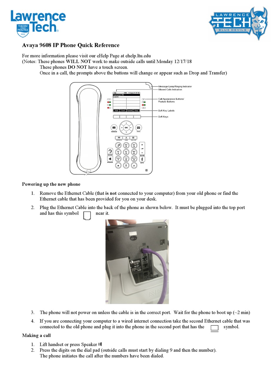 AVAYA 9608 QUICK REFERENCE Pdf Download | ManualsLib