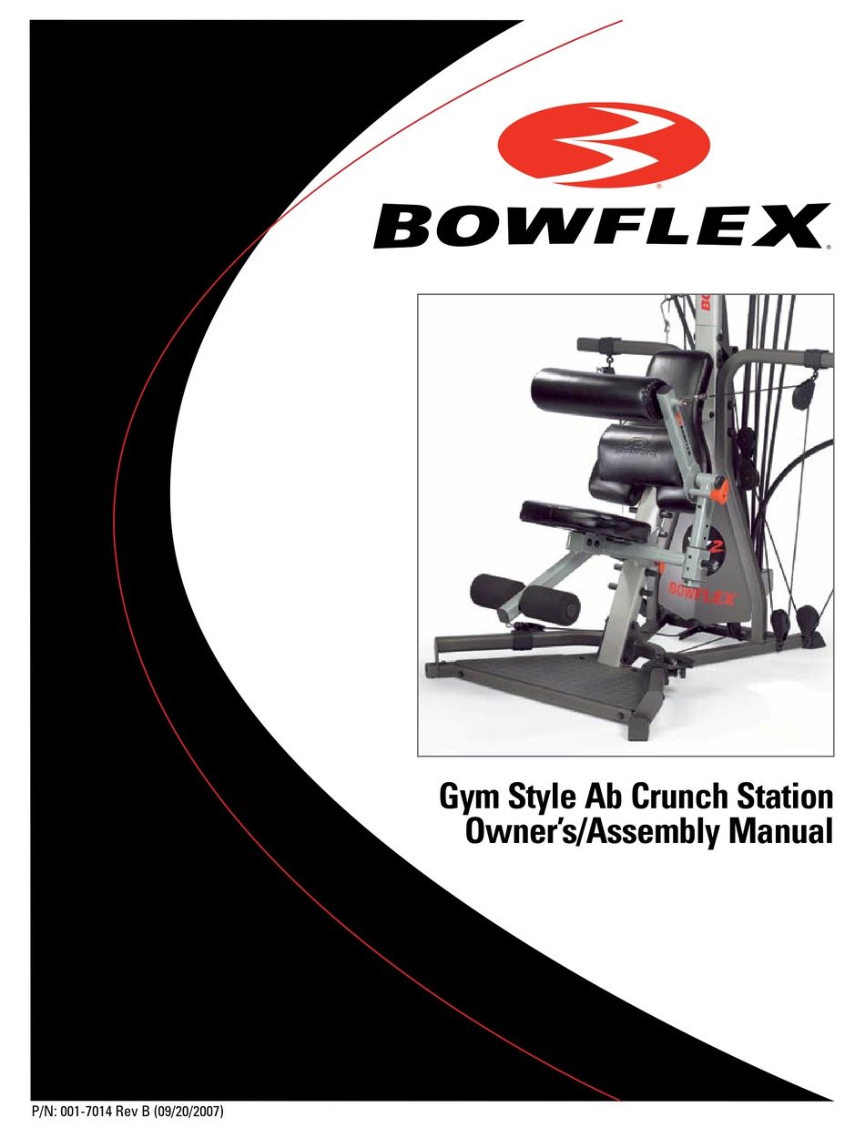 BOWFLEX GYM STYLE AB CRUNCH STATION OWNER
