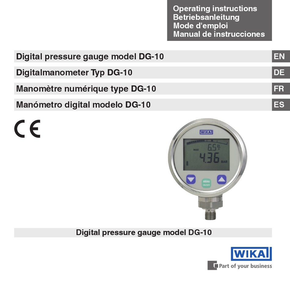 WIKA DG10 OPERATING INSTRUCTIONS MANUAL Pdf Download ManualsLib