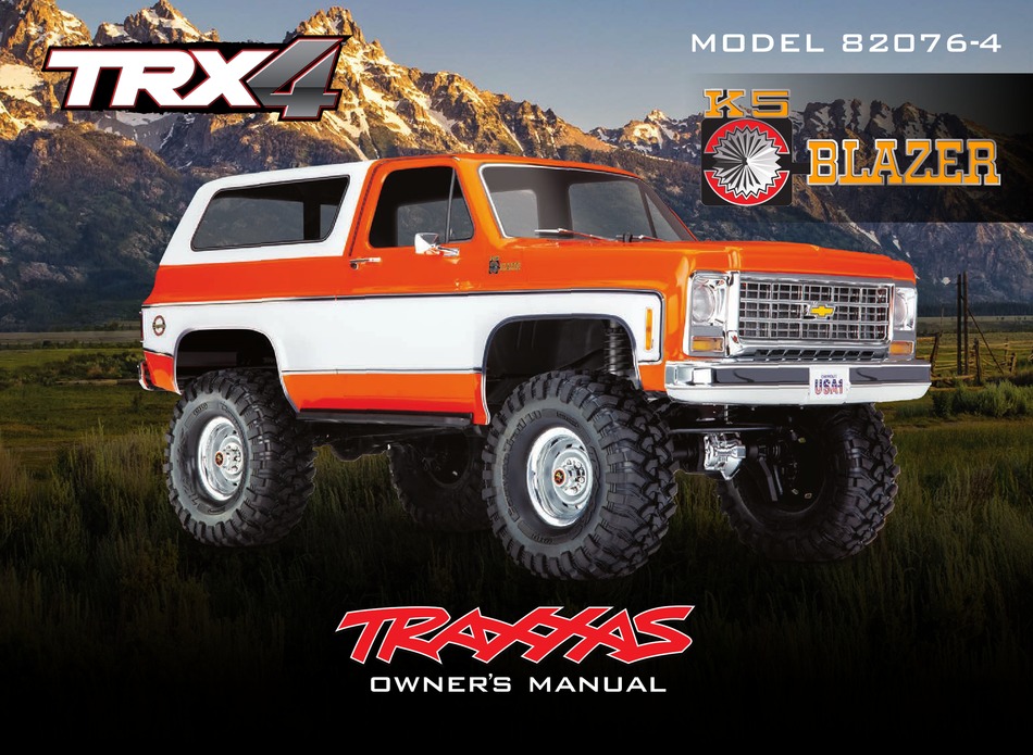 TRAXXAS TRX4 K5 BLAZER OWNER'S MANUAL Pdf Download ManualsLib