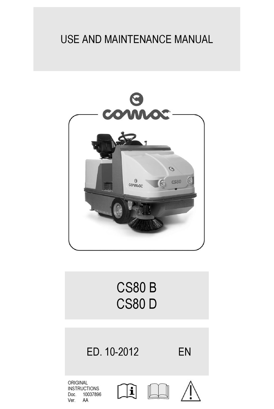 COMAC CS80 B USE AND MAINTENANCE MANUAL Pdf Download | ManualsLib