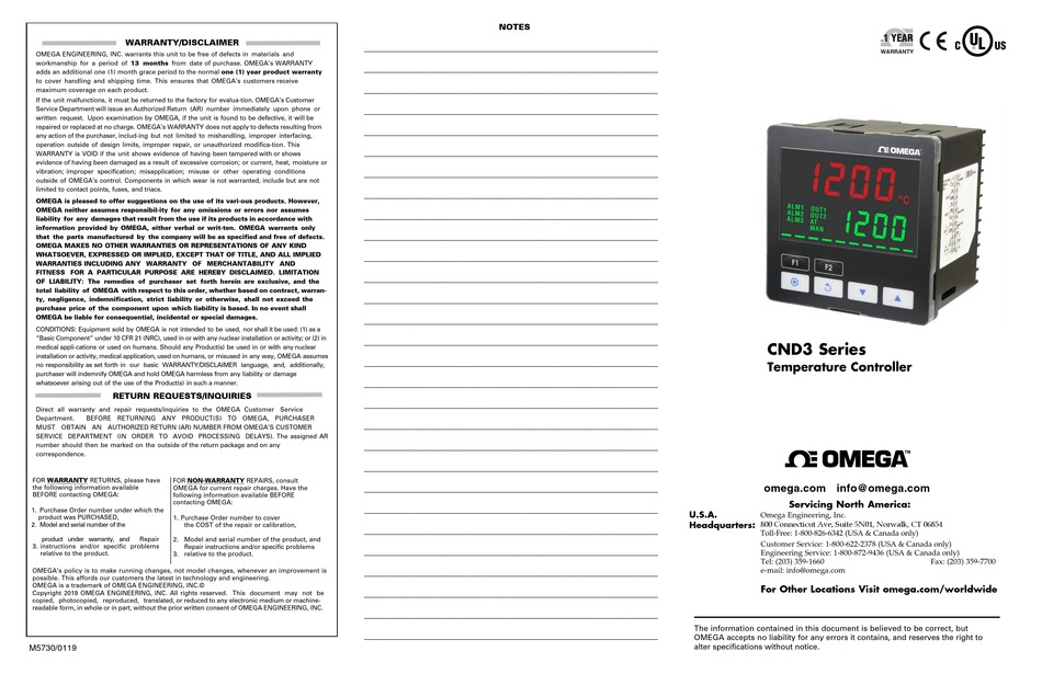 OMEGA CND3 SERIES MANUAL Pdf Download ManualsLib