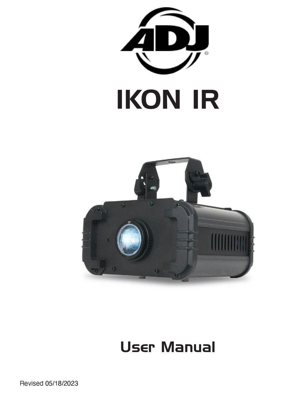 ADJ IKON IR USER MANUAL Pdf Download | ManualsLib