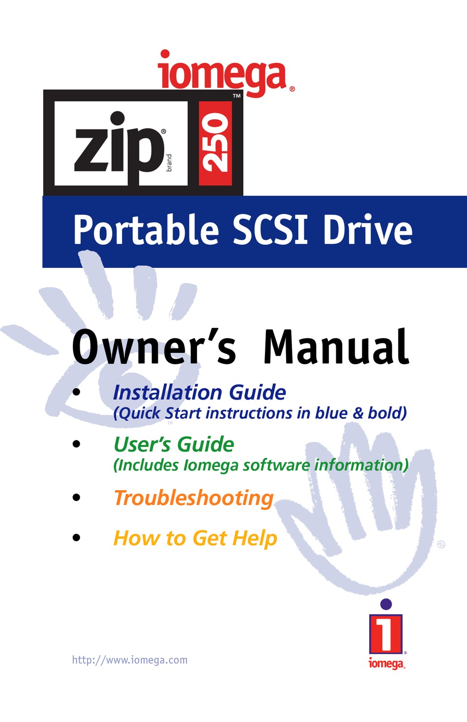 IOMEGA ZIP 250 OWNER'S MANUAL Pdf Download ManualsLib