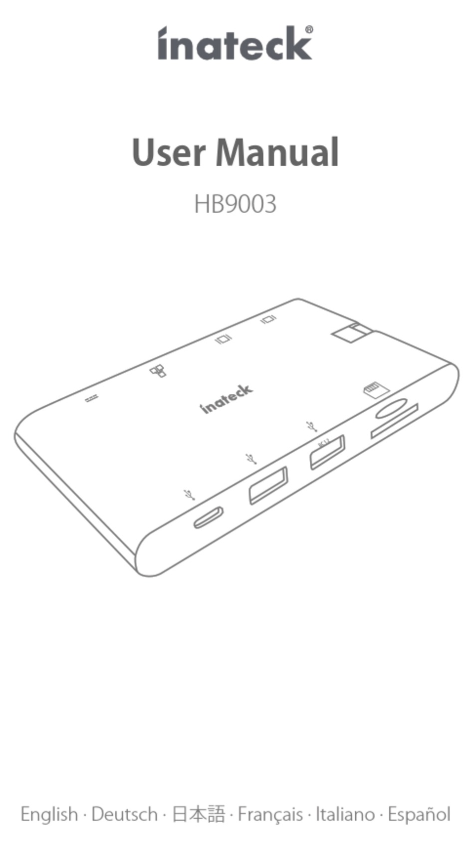 INATECK HB9003 USER MANUAL Pdf Download ManualsLib