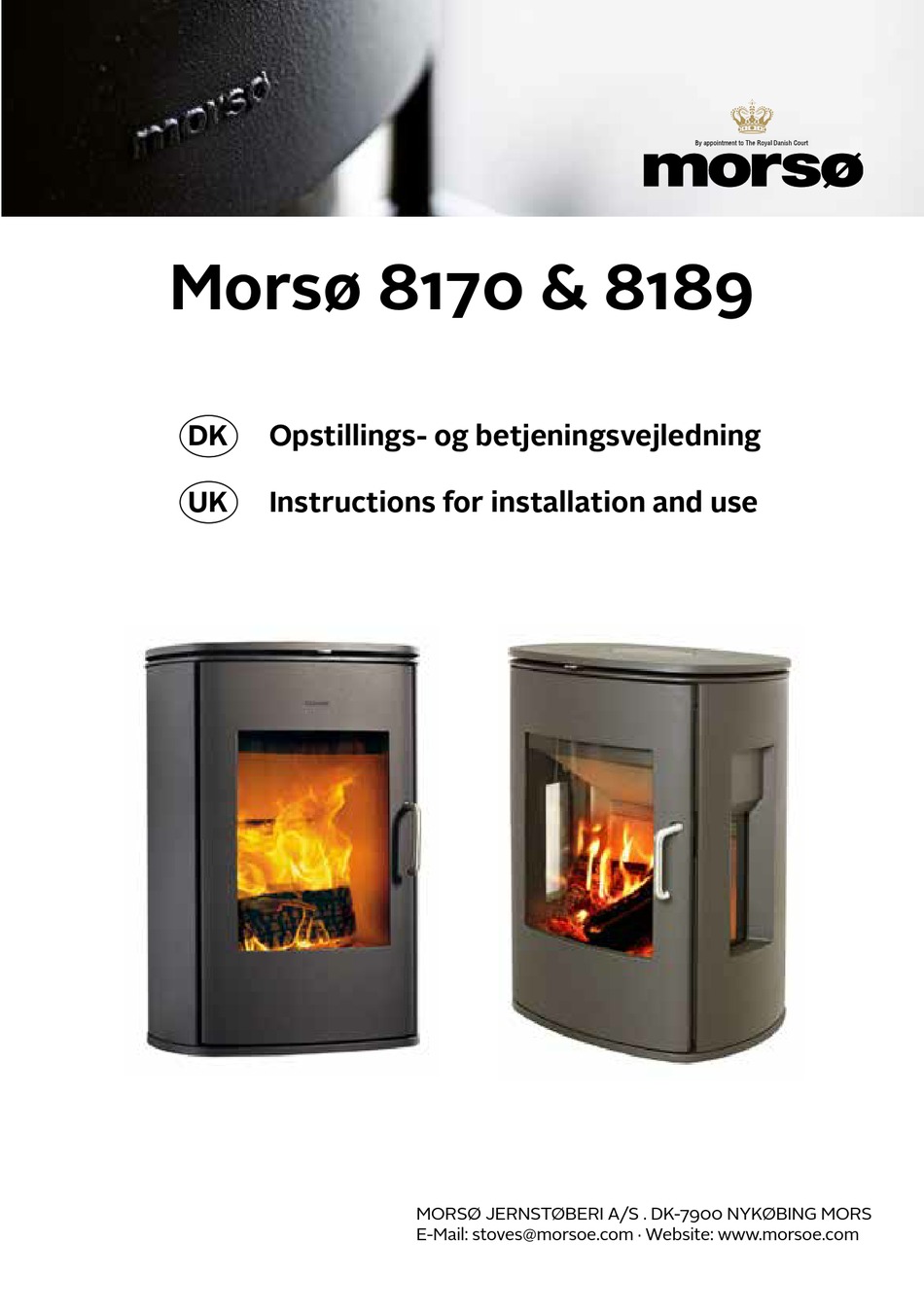 MORSO 8189 INSTRUCTIONS FOR INSTALLATION AND USE MANUAL Pdf Download