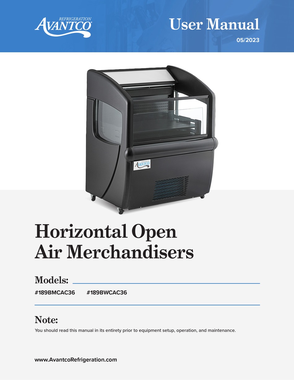 AVANTCO 189BMCAC36 USER MANUAL Pdf Download ManualsLib
