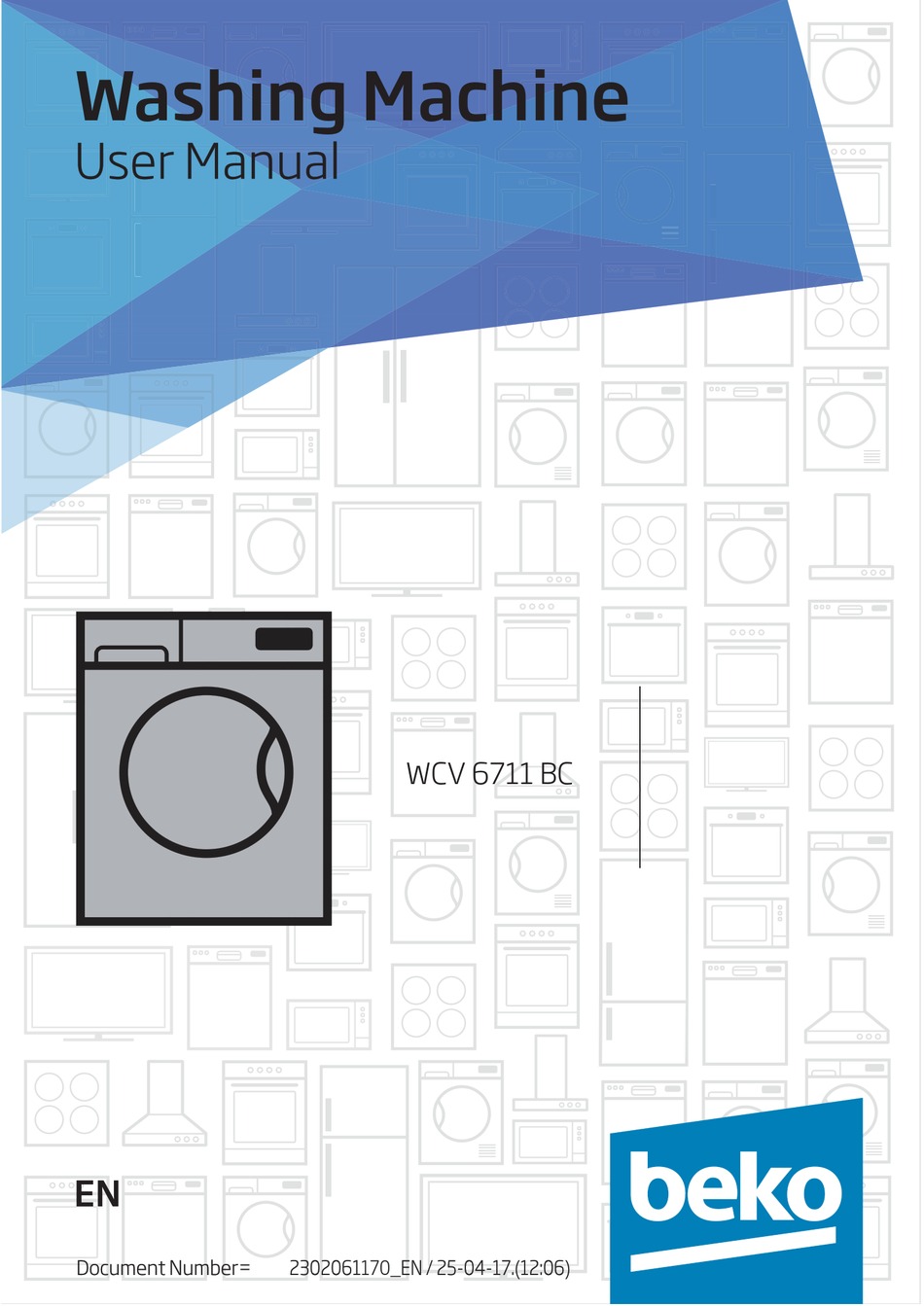 BEKO WCV 6711 BC USER MANUAL Pdf Download ManualsLib