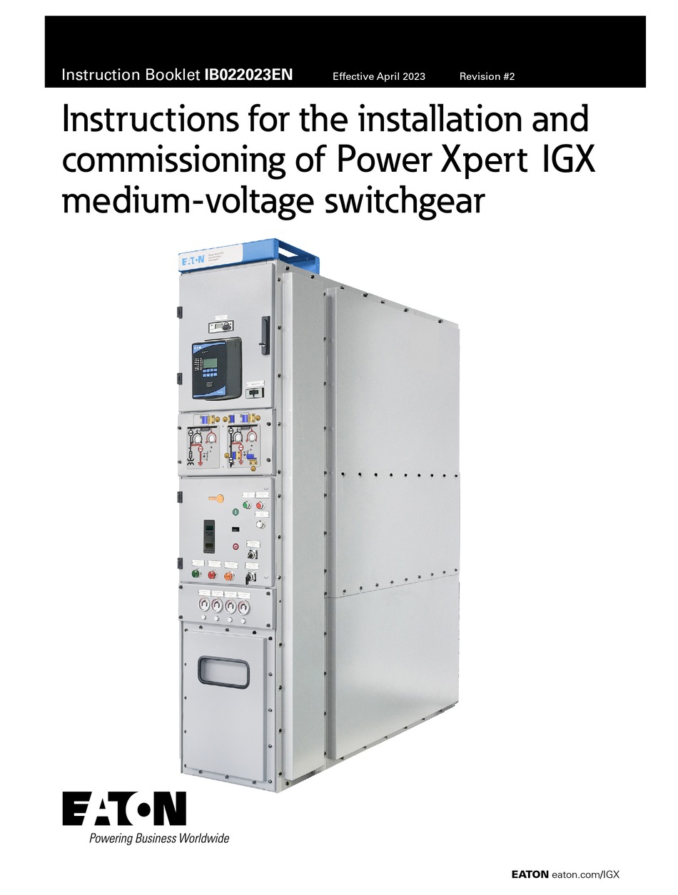 EATON POWER XPERT IGX INSTRUCTION BOOKLET Pdf Download ManualsLib