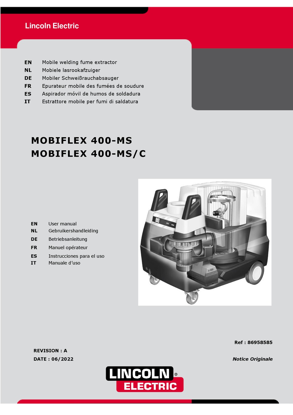 LINCOLN ELECTRIC MOBIFLEX 400MS USER MANUAL Pdf Download ManualsLib