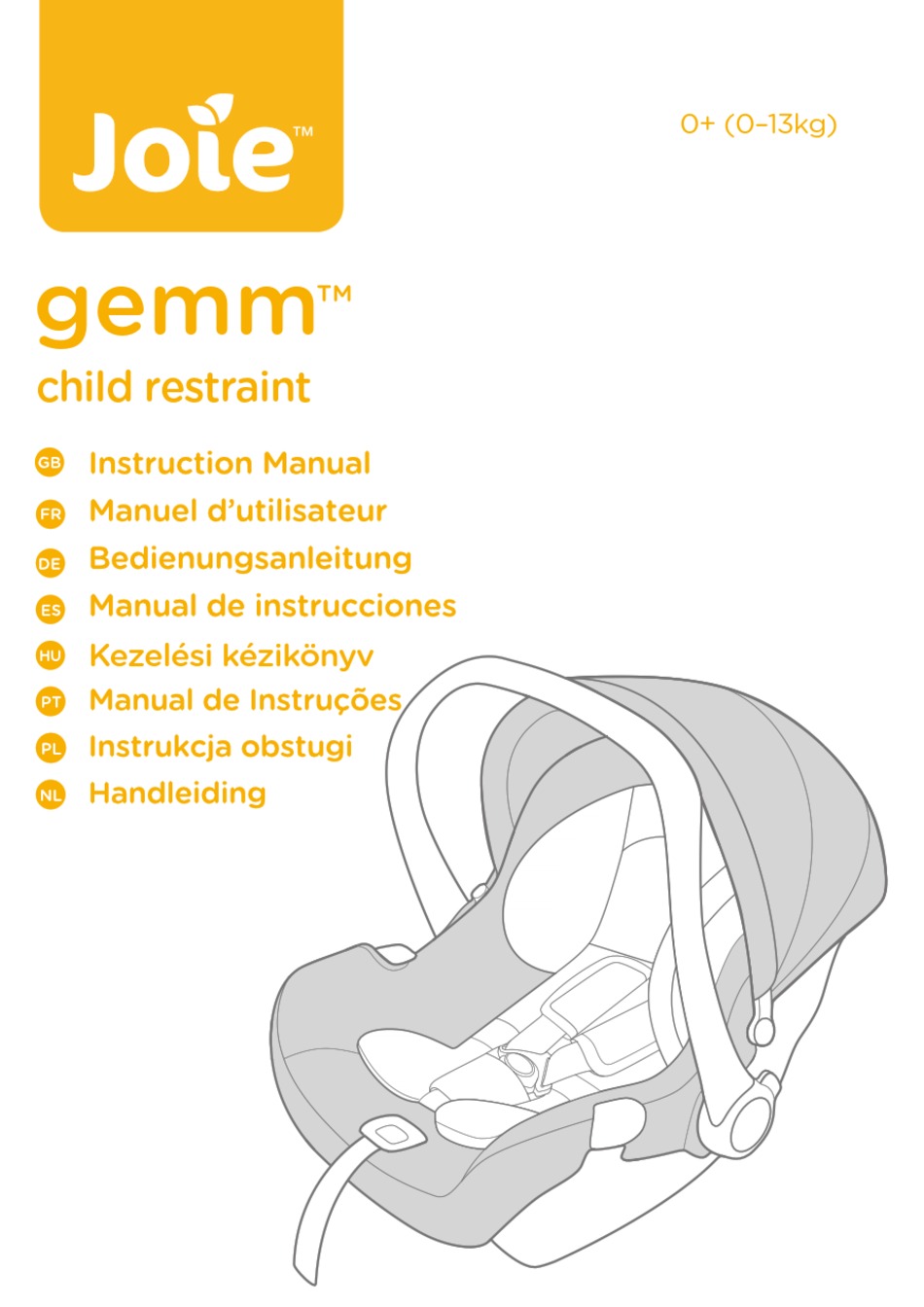 JOIE GEMM INSTRUCTION MANUAL Pdf Download ManualsLib