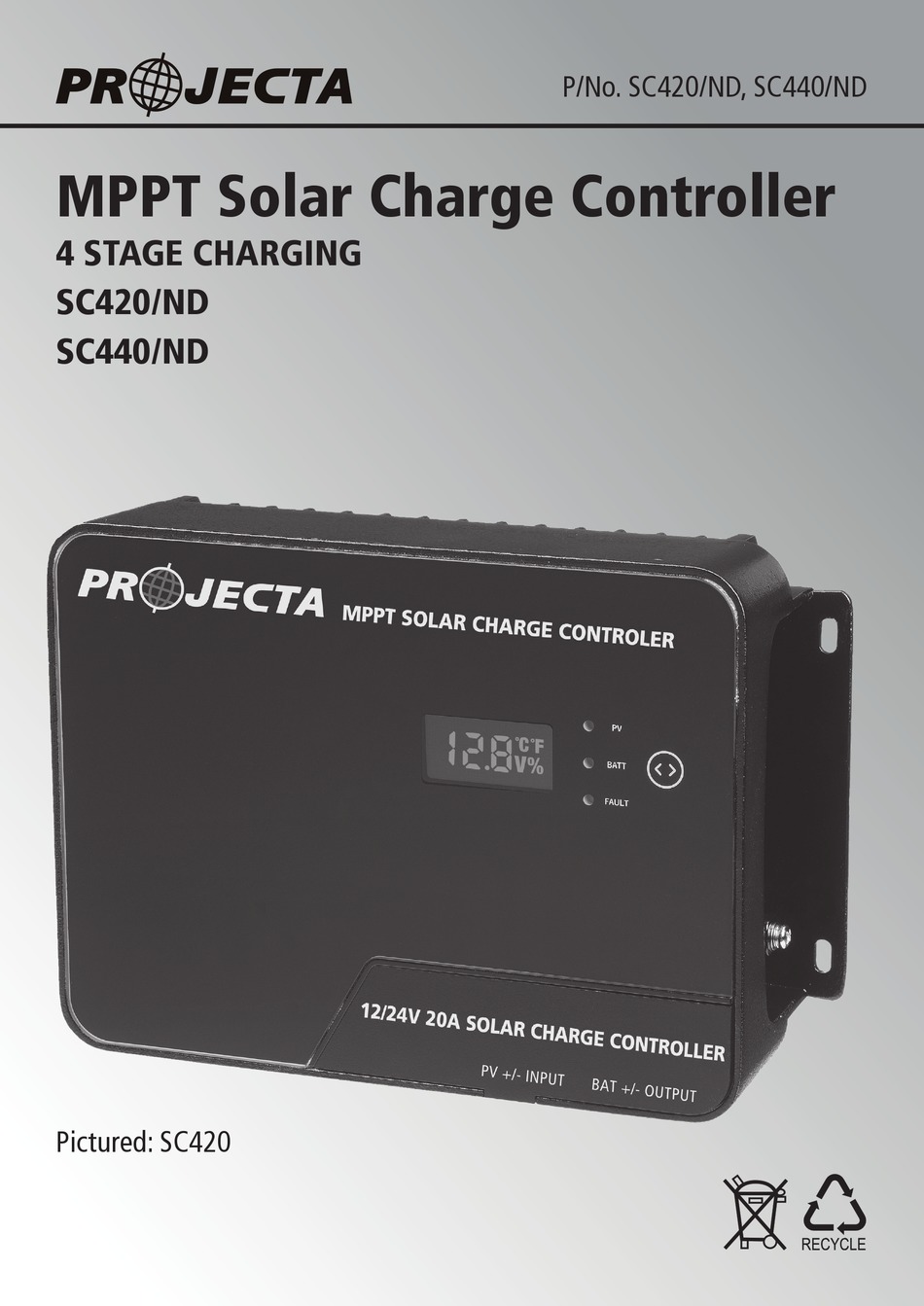 PROJECTA SC420/ND MANUAL Pdf Download ManualsLib