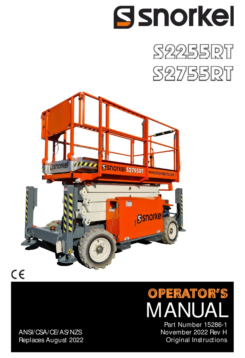 SNORKEL S2255RT OPERATOR