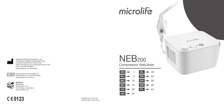 MICROLIFE NEB 200 MANUAL Pdf Download | ManualsLib