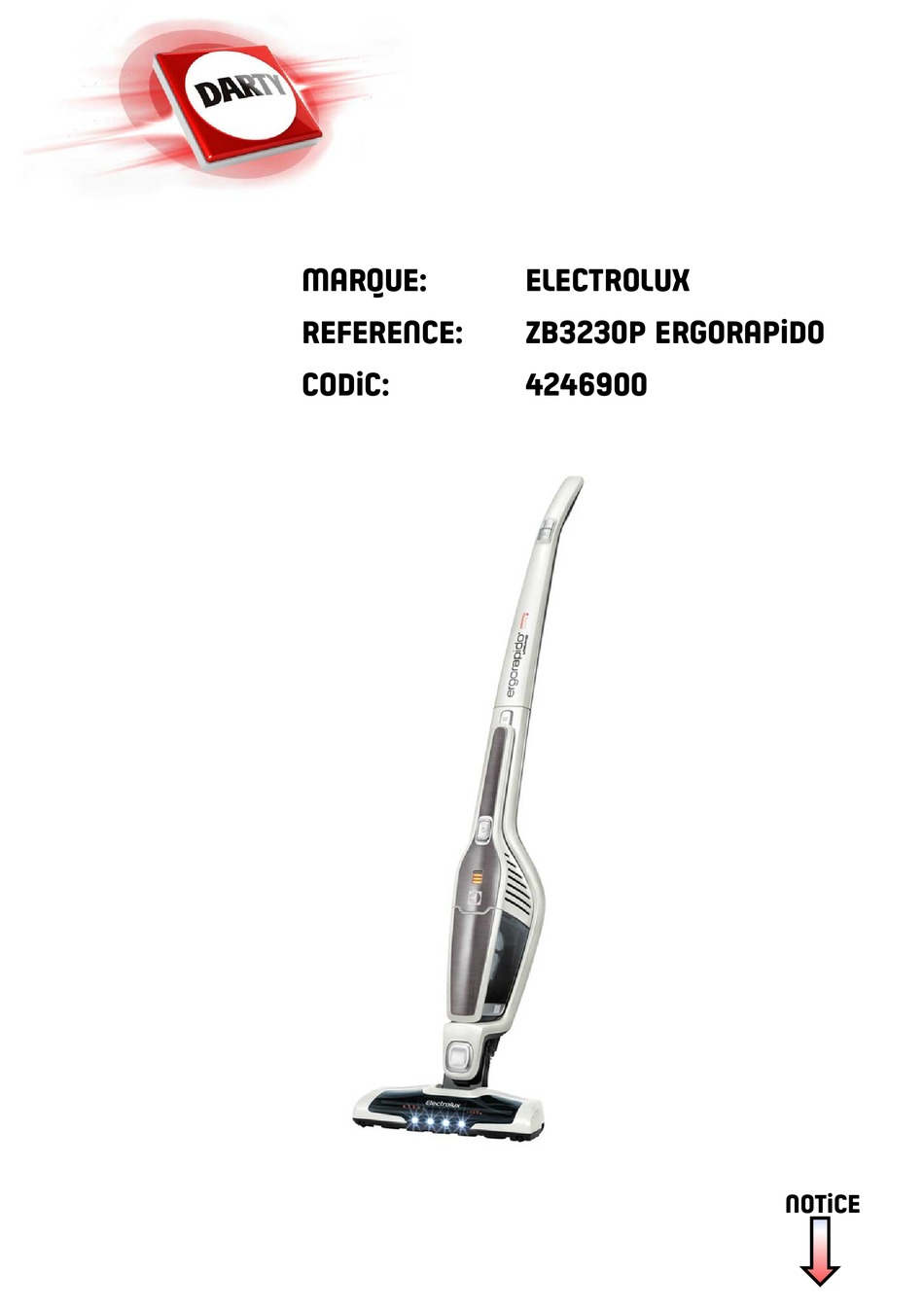 ELECTROLUX ERGORAPIDO ZB3230P INSTRUCTIONS MANUAL Pdf Download ManualsLib