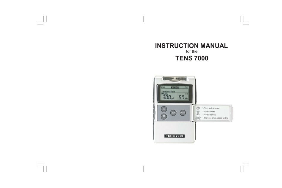 ROSCOE MEDICAL TENS 7000 INSTRUCTION MANUAL Pdf Download ManualsLib