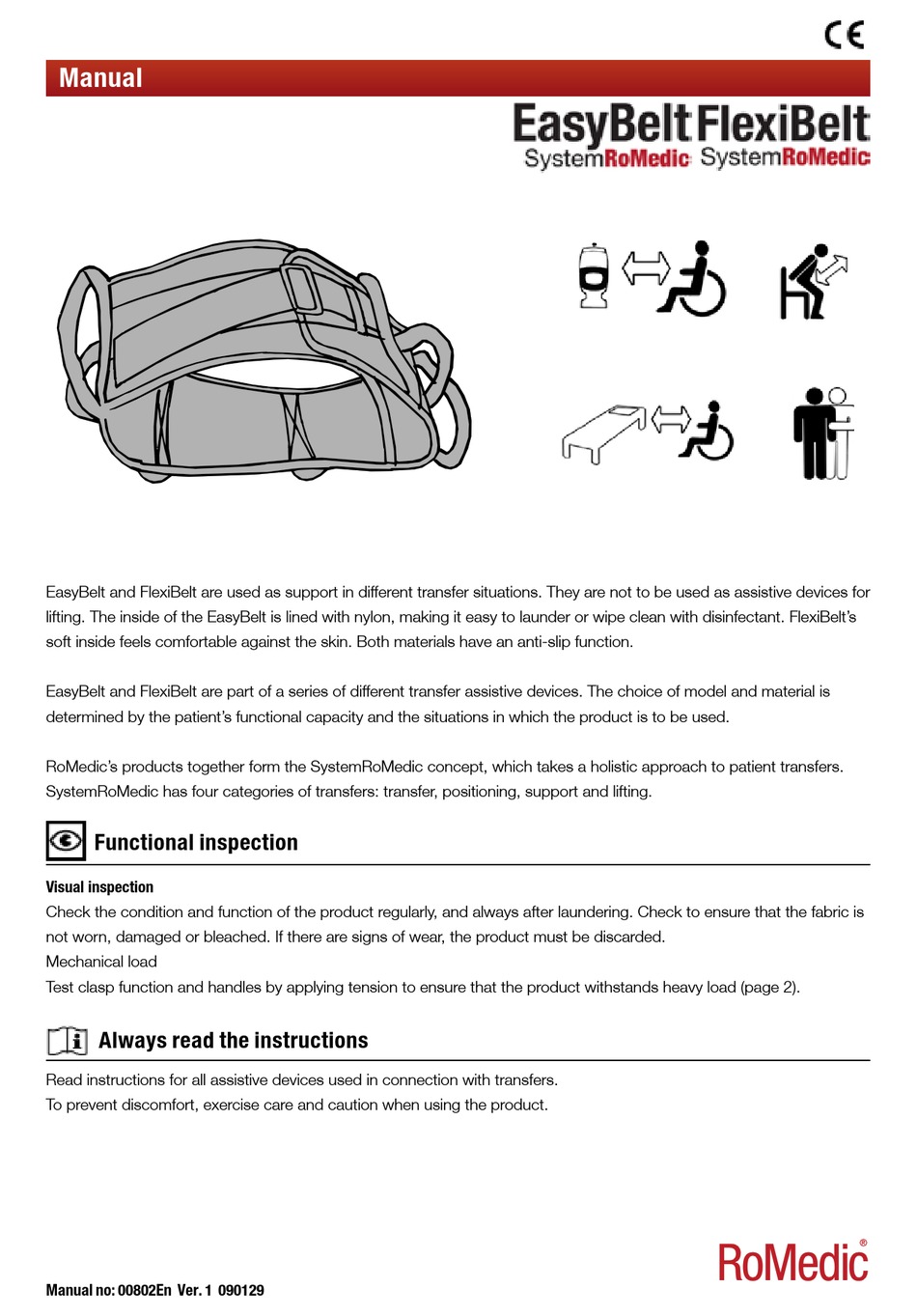 ROMEDIC EASYBELT MANUAL Pdf Download | ManualsLib