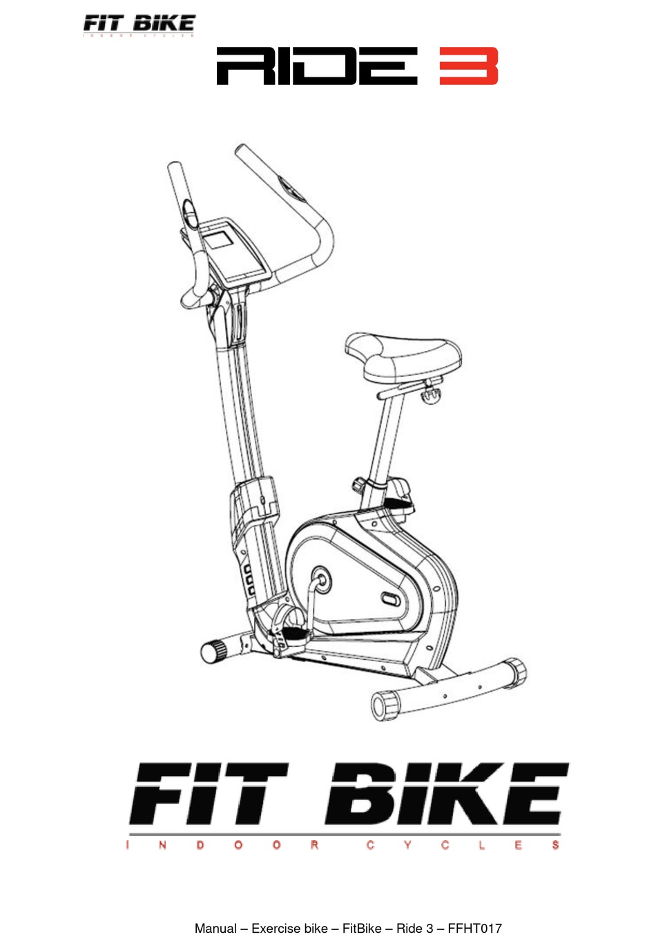 FIT BIKE RIDE 3 USER INSTRUCTIONS Pdf Download | ManualsLib