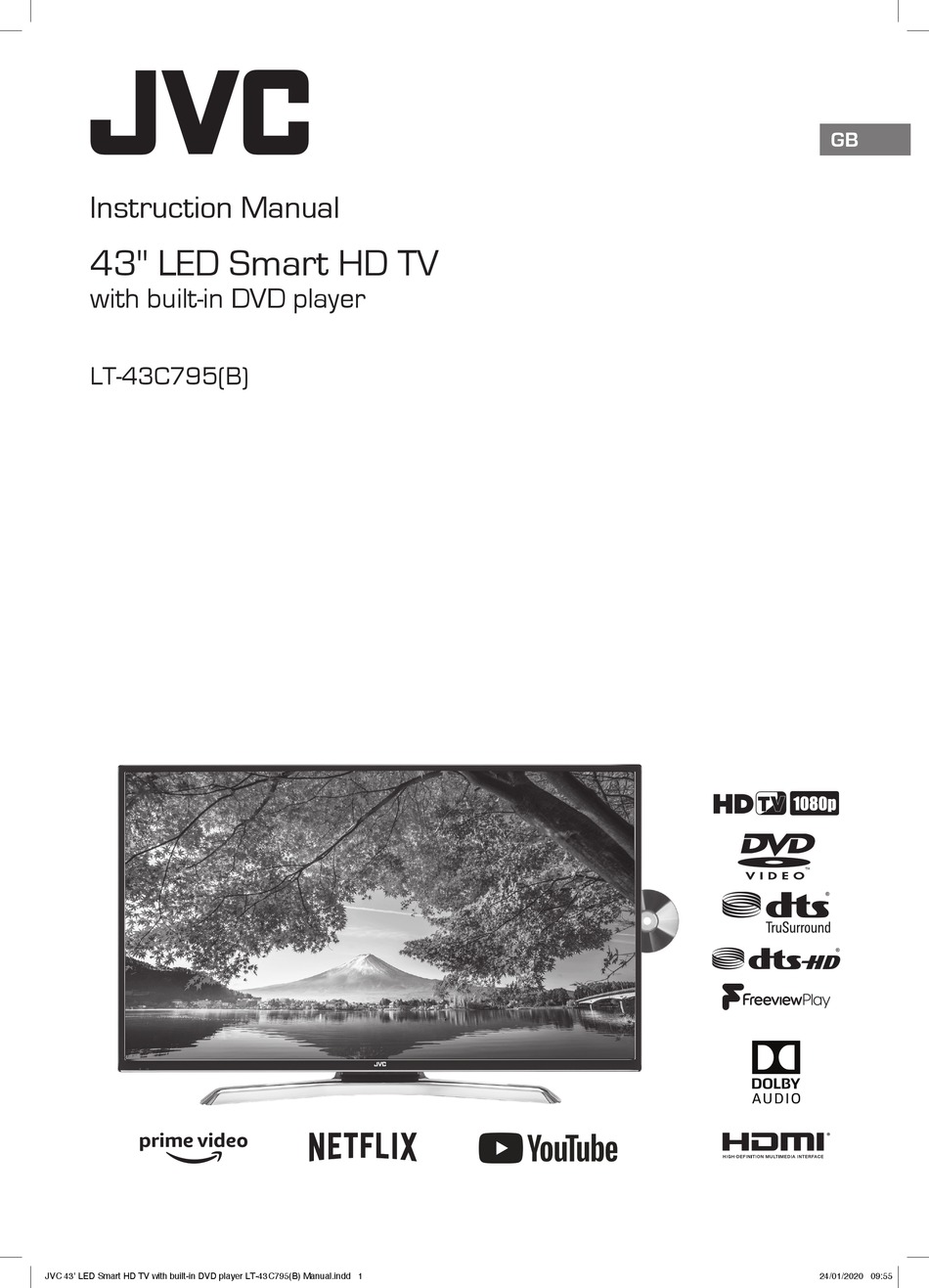 JVC LT43C795 INSTRUCTION MANUAL Pdf Download ManualsLib