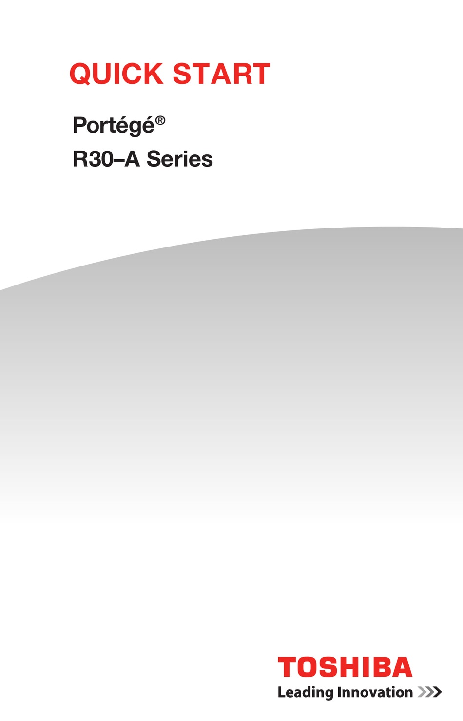 Toshiba Portege R A Series Quick Start Manual Pdf Download Manualslib