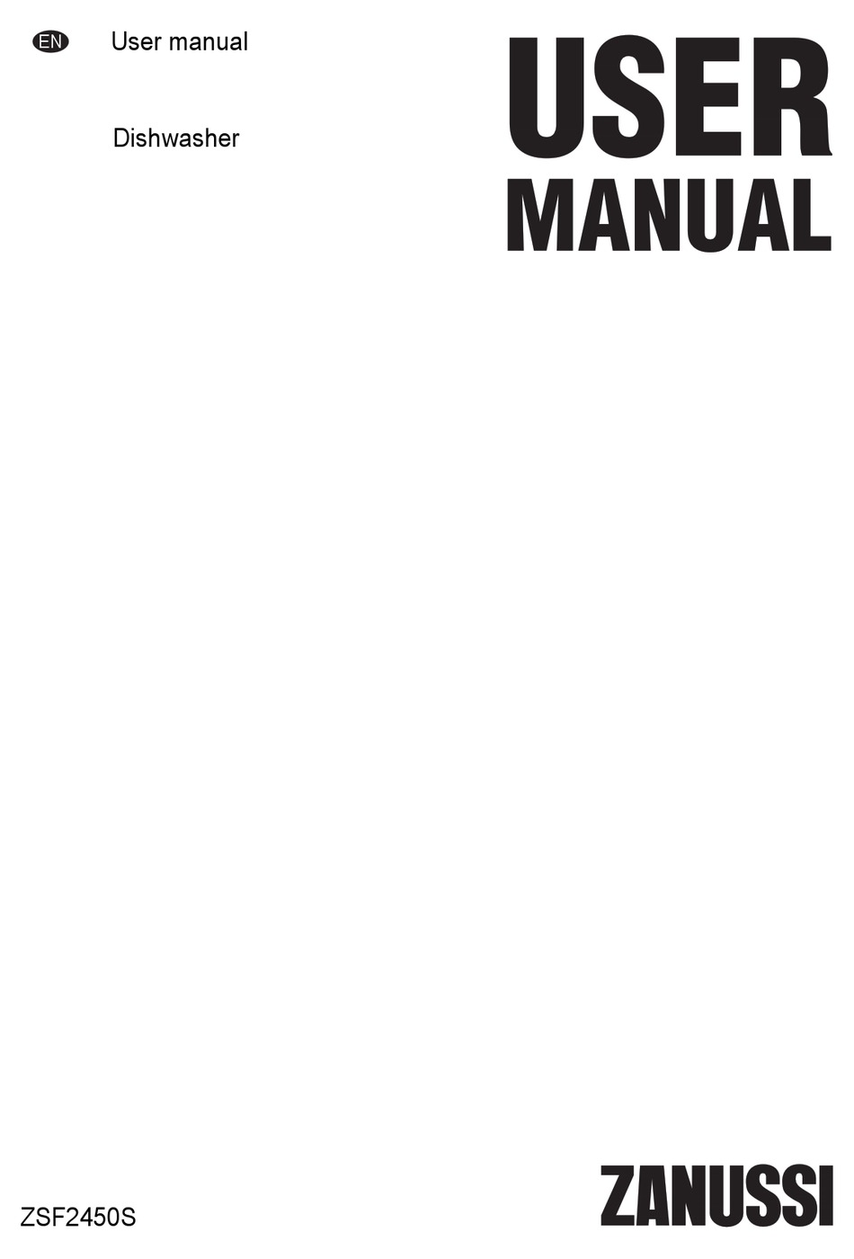 Zanussi Zsf2450s User Manual Pdf Download Manualslib