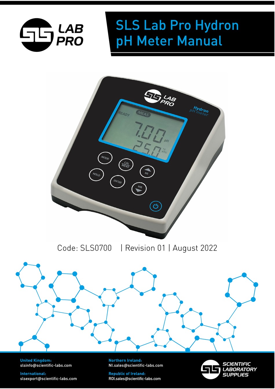 SLS LAB PRO LSL0700 USER MANUAL Pdf Download ManualsLib